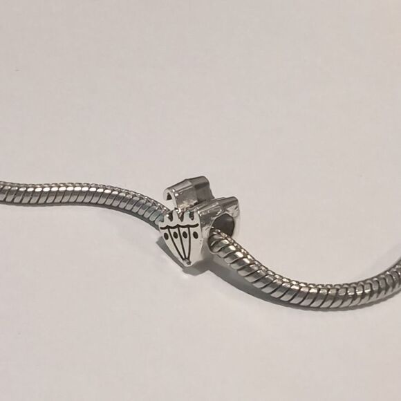 Silver Umbrella Charm for Pandora Style Bracelet - Picture 5 of 5
